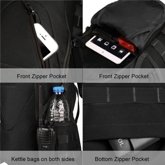 15L Motorcycle Backpack Tactical Bag Rucksacks for Outdoor Camping Trekking - Picture 6 of 7